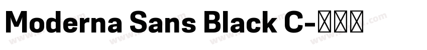 Moderna Sans Black C字体转换